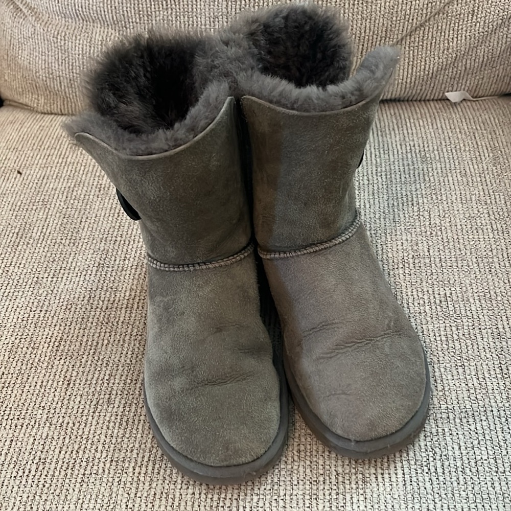 Gray Ugg Boots- Bailey Button - image 2